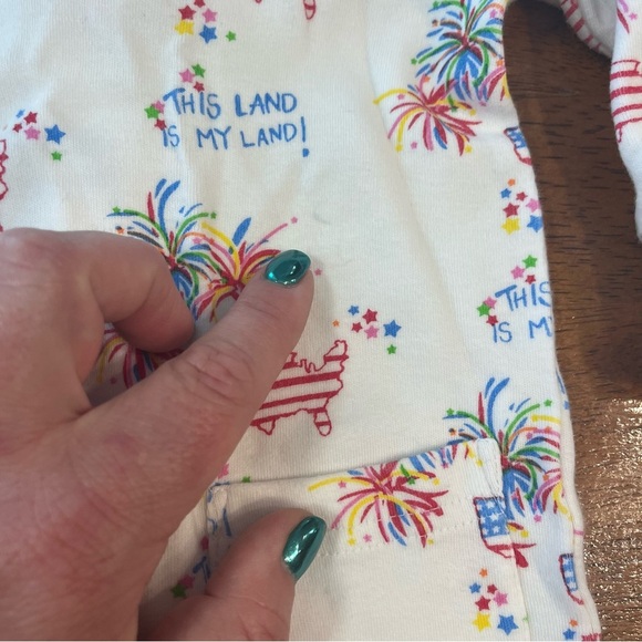 Grace & James This land is my land patriotic 4th of July one piece size 6M - Picture 7 of 7